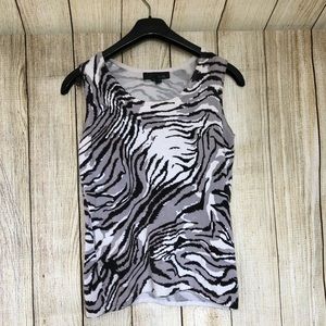 Venue Y2K Medium Retro Groovy  Zebra Animal Print Crop Top